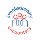 Interdisciplinary Encounters words encircling outline of 3 people